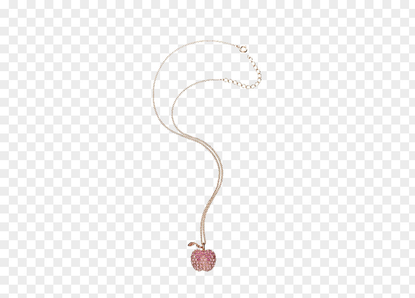 Apple Pendant Necklace Jewellery Human Body Pattern PNG