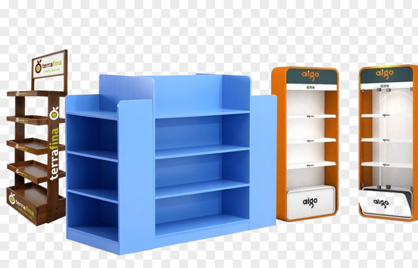 Display Rack Stand Shelf Paper Wood PNG