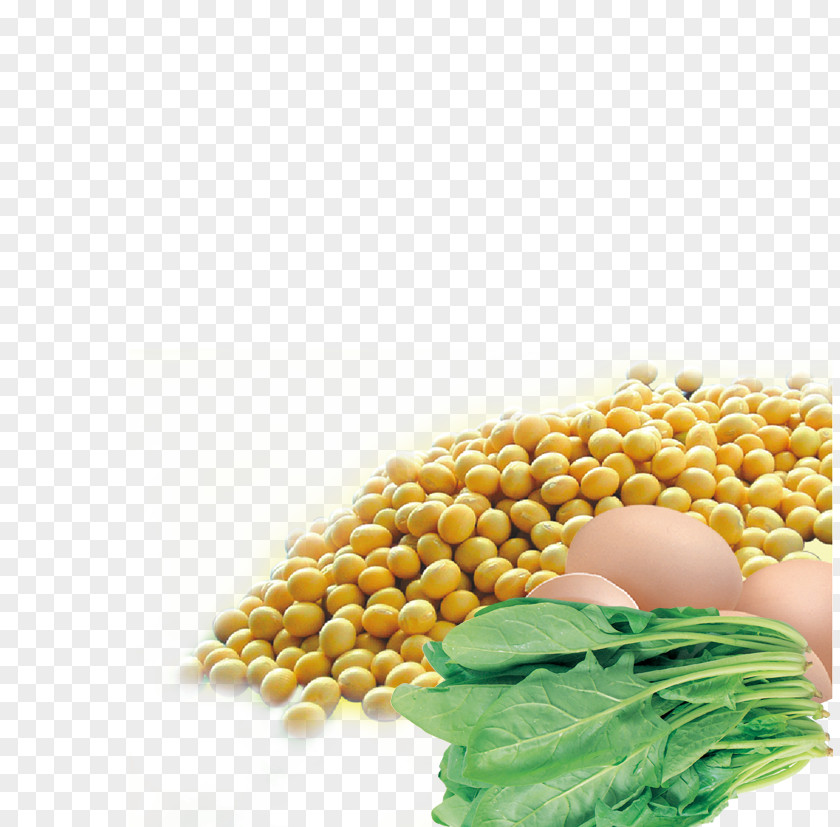 Eggs And Vegetables Corn On The Cob Spinach PNG