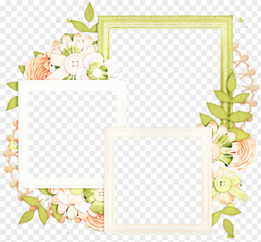 Interior Design Picture Frame Floral Background PNG