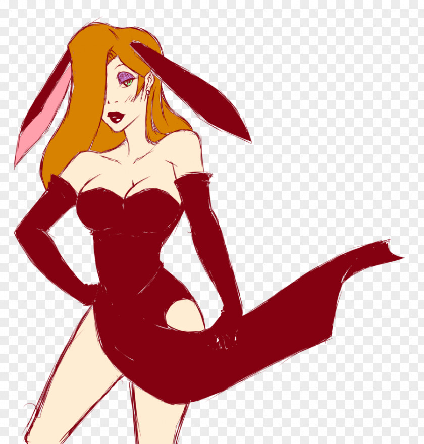 Jessica Rabbit Human Hair Color Legendary Creature Muscle Clip Art PNG