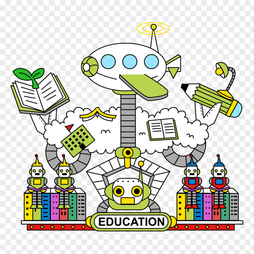 Vector Robot Creativity Clip Art PNG