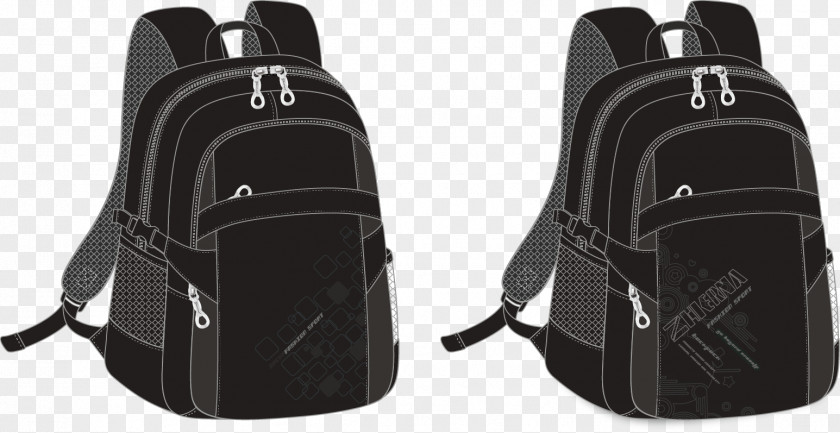 Black Backpack Satchel Euclidean Vector PNG