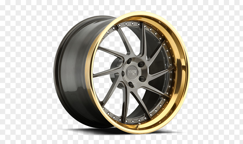 Gold Alloy Wheel Rim Custom PNG