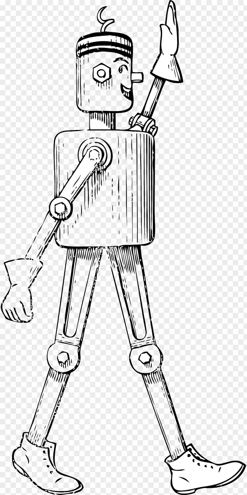 Hello Robot Man Page Clip Art PNG