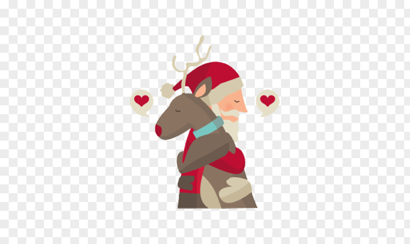 Santa Claus And Reindeer Clauss Pxe8re Noxebl PNG