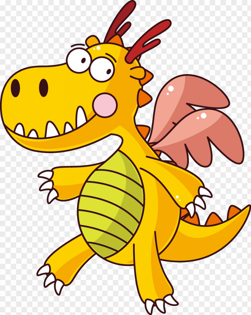 Vector Cartoon Dinosaur Child Illustration PNG