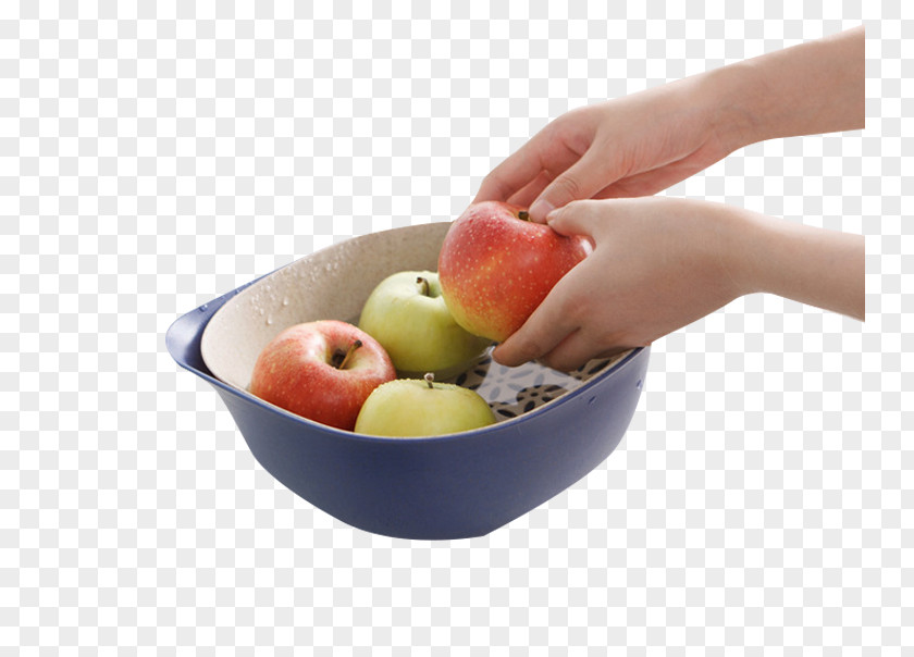 Wash The Apple Scene Material Basket Plastic Drain Washing Wheat PNG
