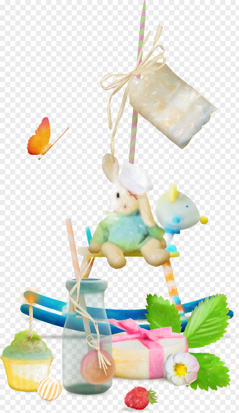 Decorative Rabbit Pasteles Designer Clip Art PNG