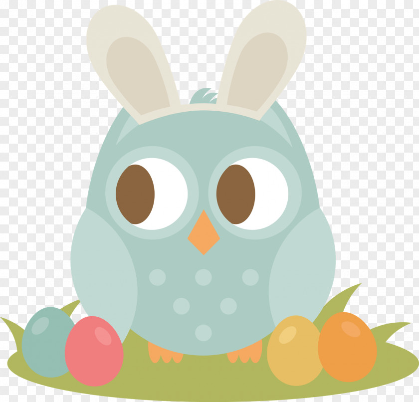 Easter Bunny Owl Clip Art PNG