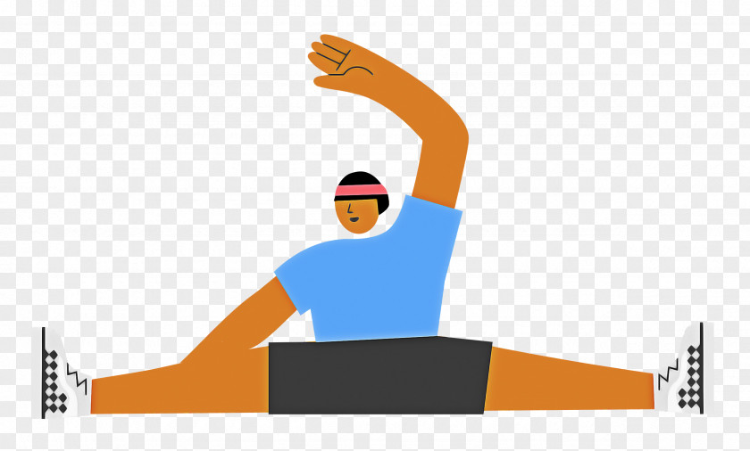 Sitting Floor Stretching Sports PNG