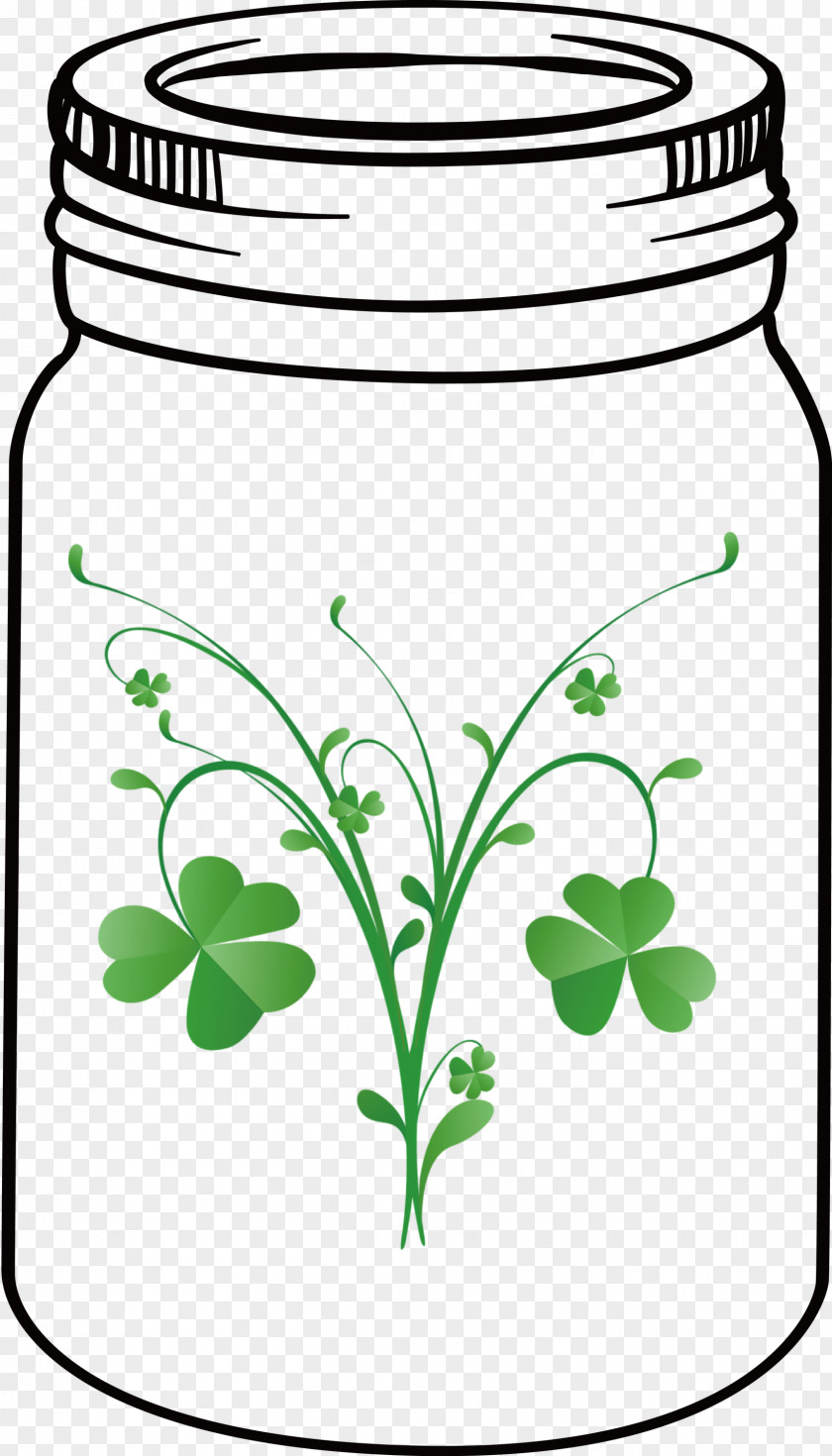 St Patricks Day Mason Jar PNG