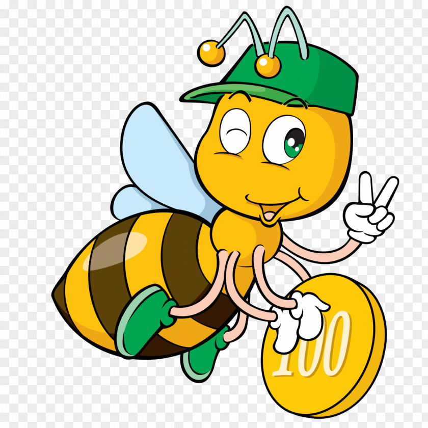 Bee Insect Drawing Cartoon PNG