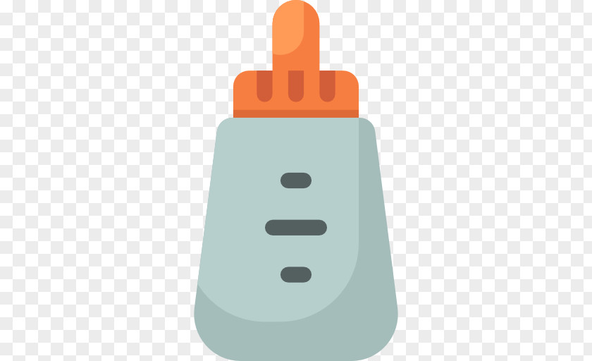 Cartoon Bottle Milk Baby Food Icon PNG