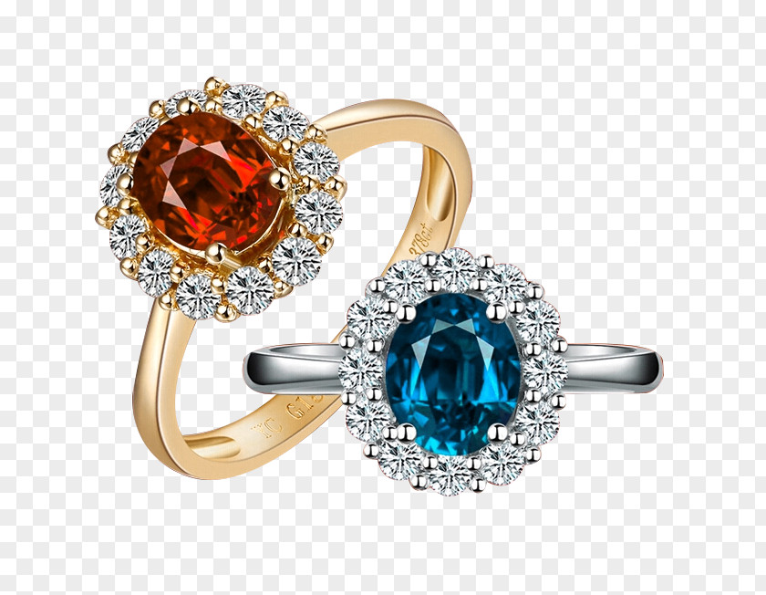 Ruby Sapphire Diamond Ring China Gemstone PNG
