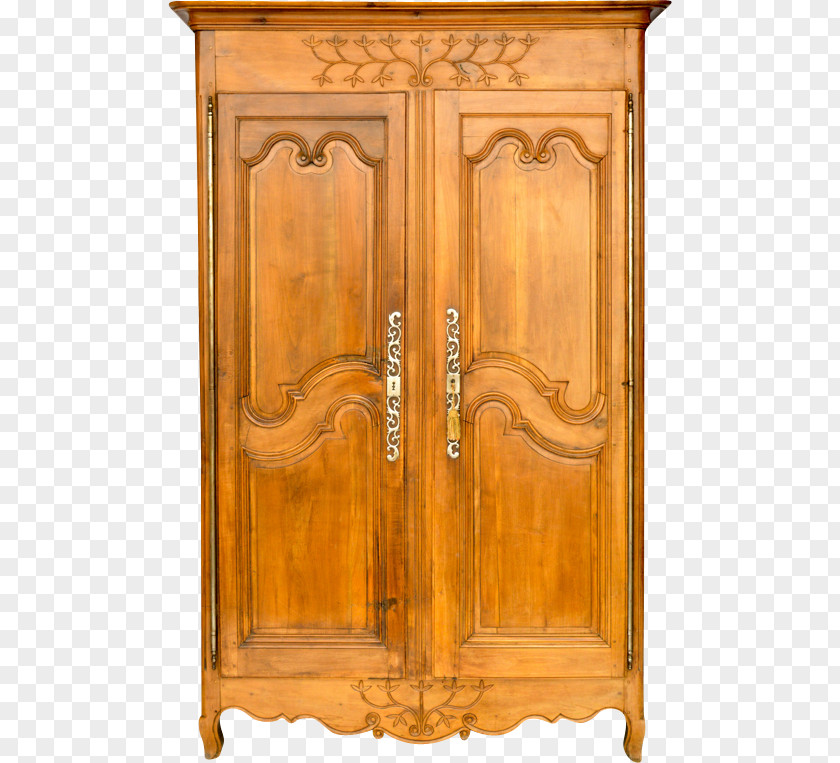 Antique Wardrobe Furniture Armoires & Wardrobes Wood Stain Cupboard PNG