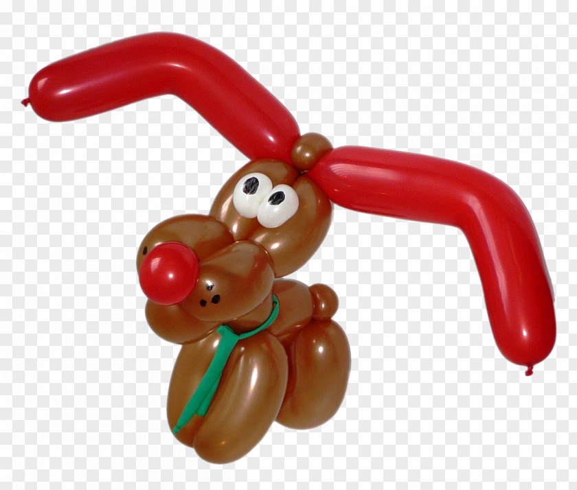 Balloon Modelling Sculpture Samoyed Dog Toy PNG