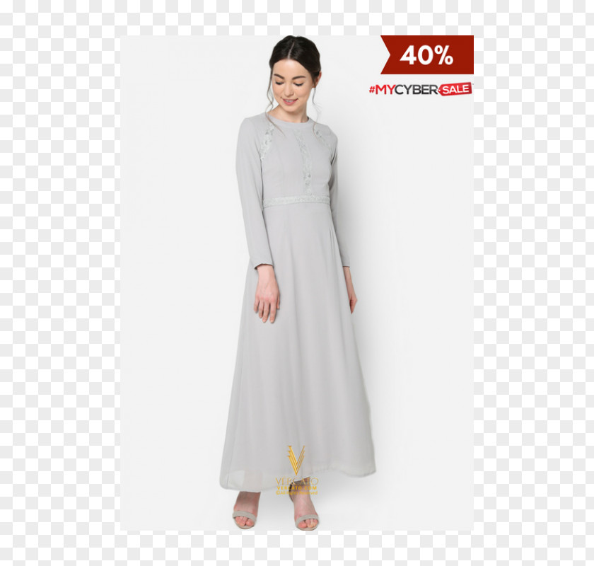 Dress Robe Gown Slip Sleeve Neckline PNG