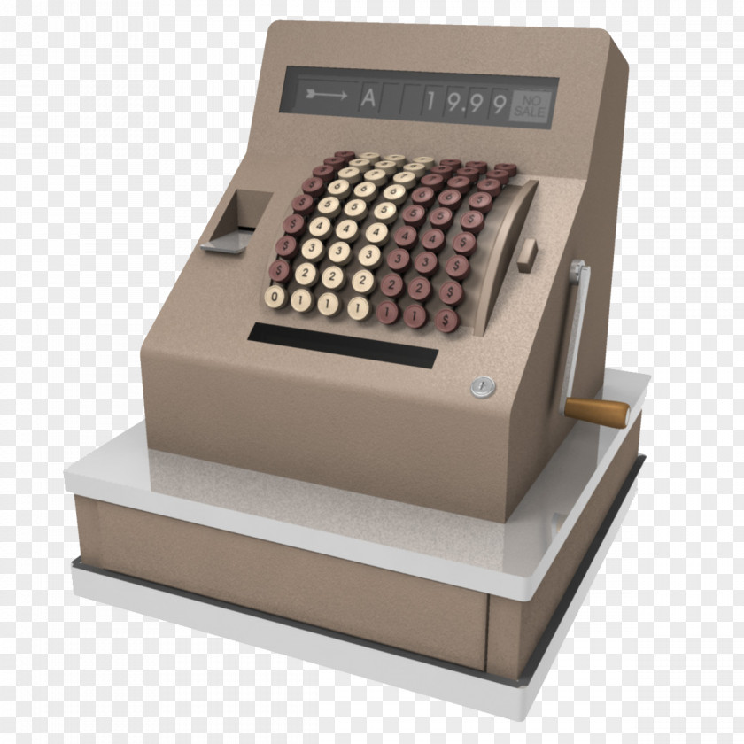 Light Brown Manual Print Cash Register NCR Corporation 3D Modeling TurboSquid PNG