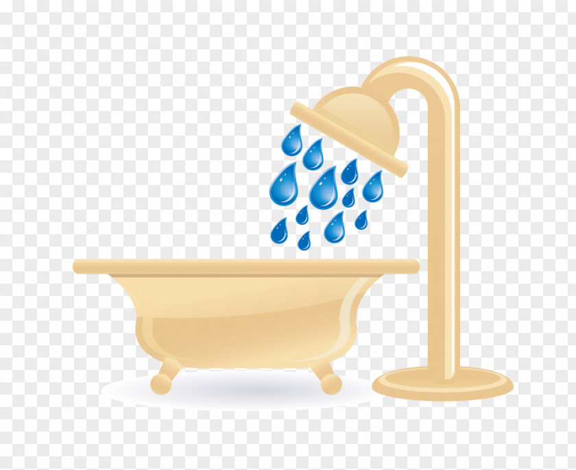 Vector Shower Towel Bathing Bathtub PNG