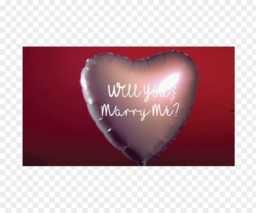 Marry Me Valentine's Day Heart PNG