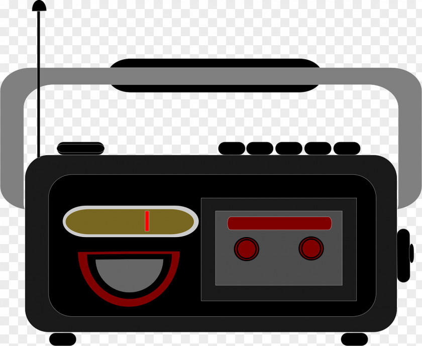 Radio Golden Age Of Compact Cassette Tape Recorder Clip Art PNG