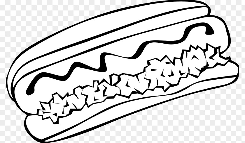 Free Printable Food Pictures Hot Dog Coloring Book Junk Clip Art PNG