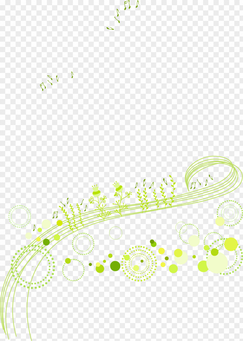 Green Notes Material Pattern PNG
