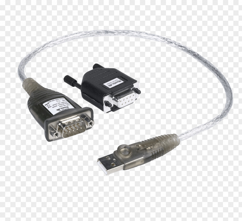 USB Serial Cable Adapter RS-232 Electrical Connector Port PNG