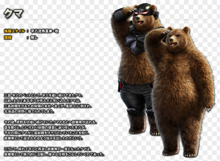 Bear Tekken 7 BANDAI NAMCO Entertainment Fighting Game Action PNG