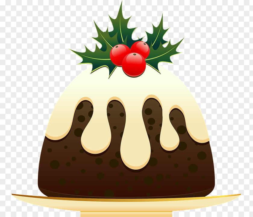 Christmas Pudding Figgy Banana Cake Clip Art PNG