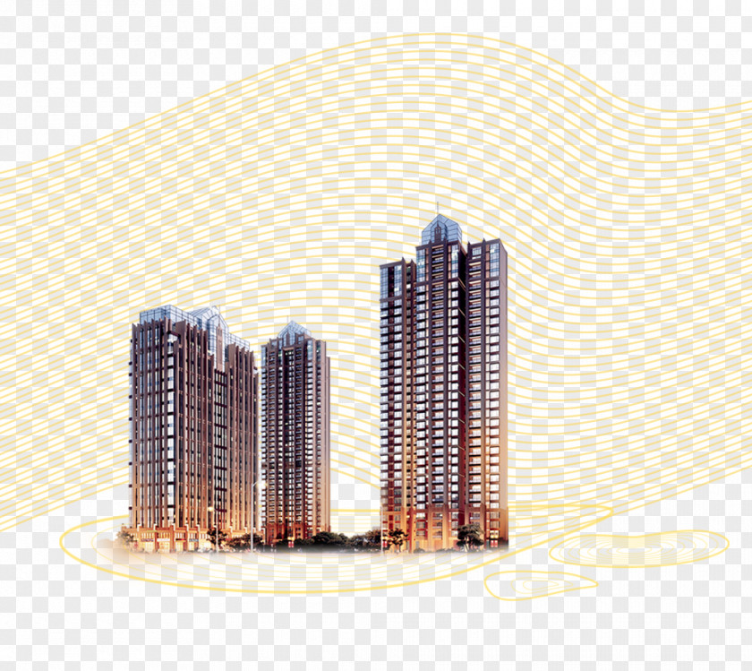 High-rise Summer Flying Lines Yunfu Building Architectural Engineering Real Property Apartment PNG