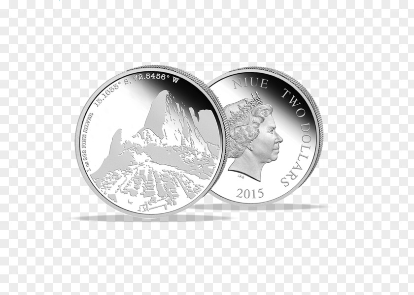 Machu Picchu Silver Coin New7Wonders Of The World PNG