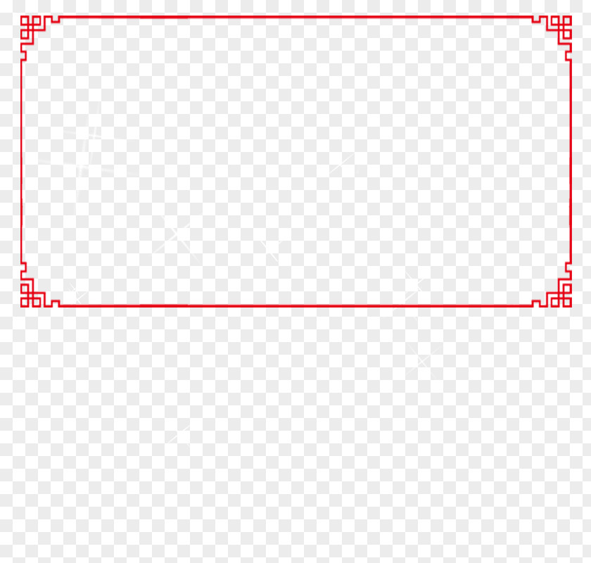 New Year Chinese Style Red Border Template Bainian PNG