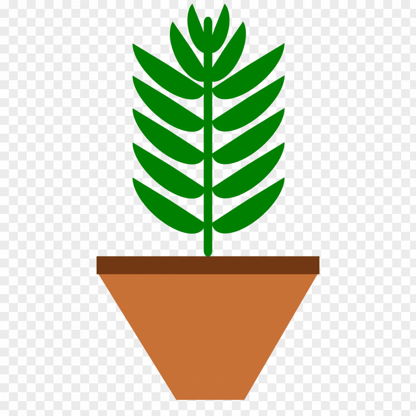 Pot Leaf Plant Flowerpot Clip Art PNG