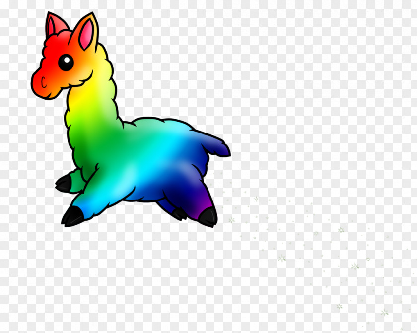 Llama Drawing Cartoon Rainbow Dash Alpaca PNG
