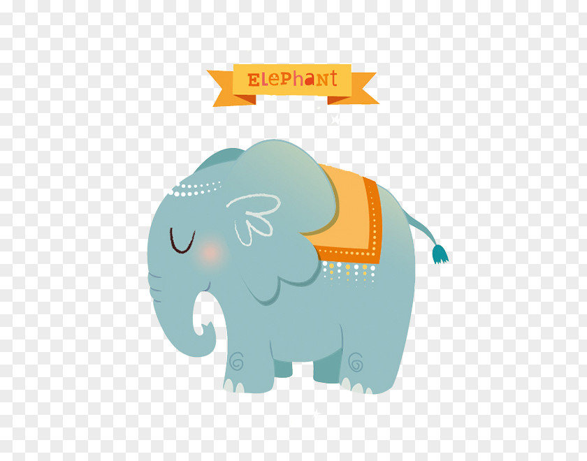 Lovely Hand-painted Cartoon Elephant Drawing Watercolor Painting Illustration PNG