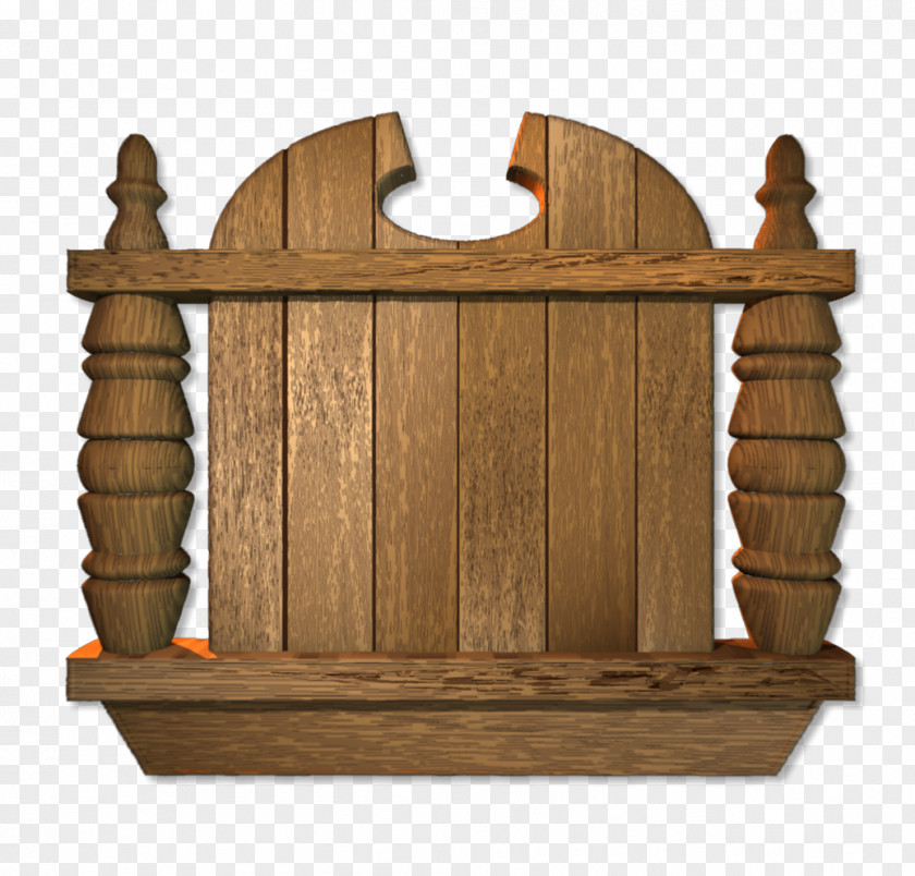 Pirate Sign Shelf Wood Stain PNG