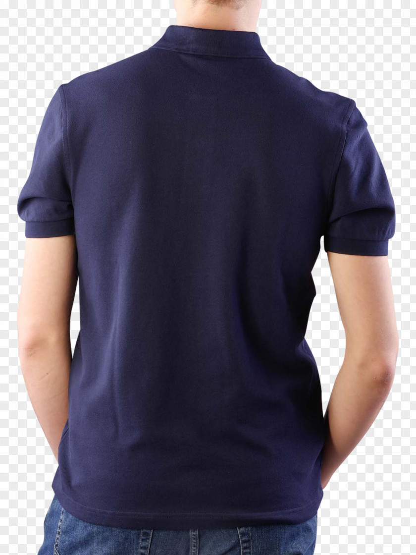 T-shirt Polo Shirt Cobalt Blue Neck PNG