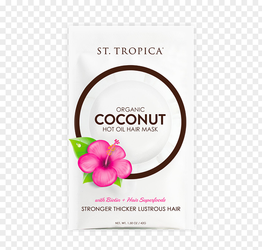 Natural Coconut Oil ST. TROPICA Organic Hot Hair Mask Food PNG