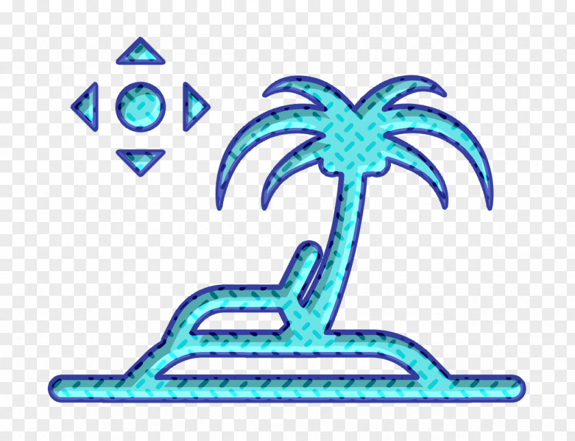 Palm Tree Symbol Beach Icon Chill Holiday PNG