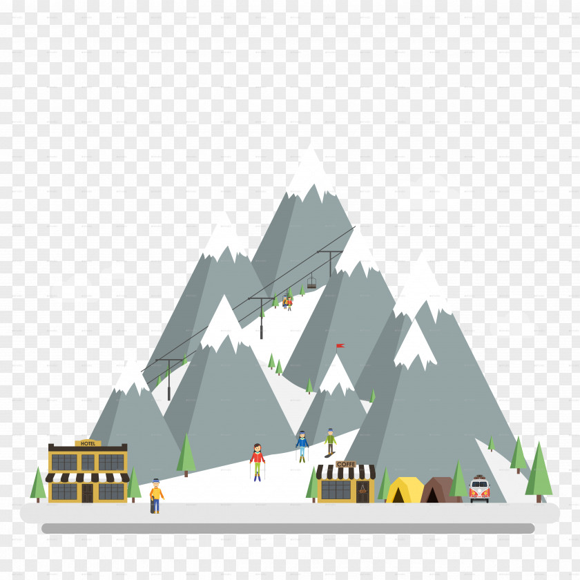 Skiing Ski Resort Winter Image PNG