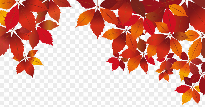 Fall Decoration Clip Art Red Autumn White PNG