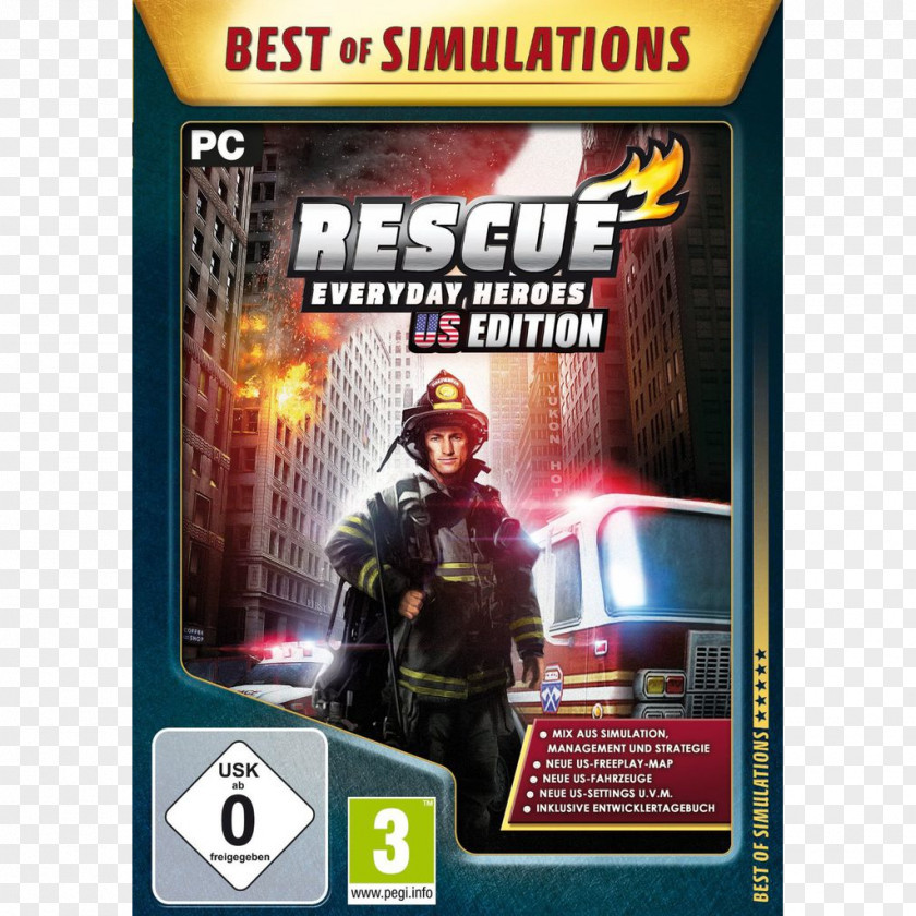 Rescue Heroes Simulation Video Game PC PNG