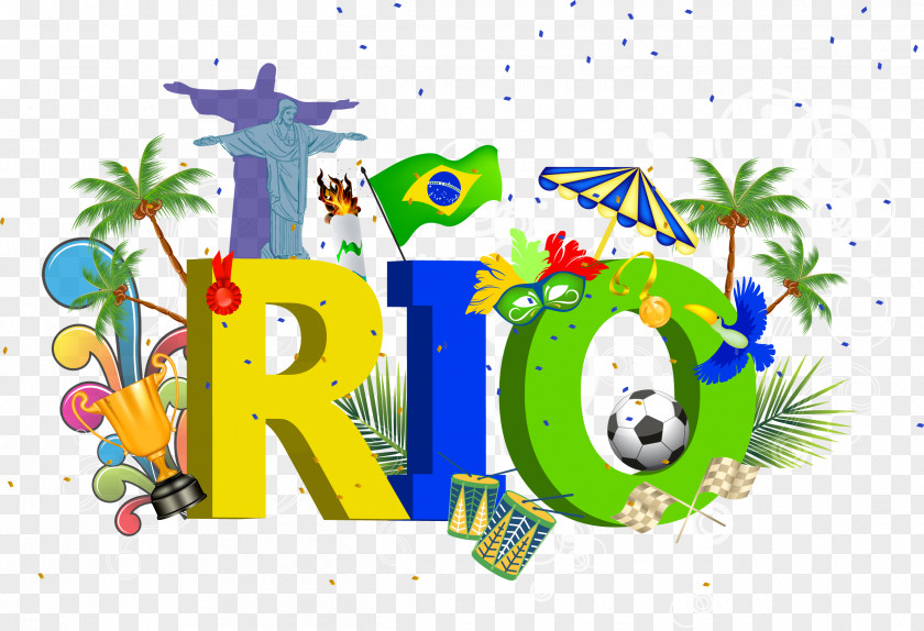 RIO Rio Olympics Decorative Elements De Janeiro 2016 Summer PNG