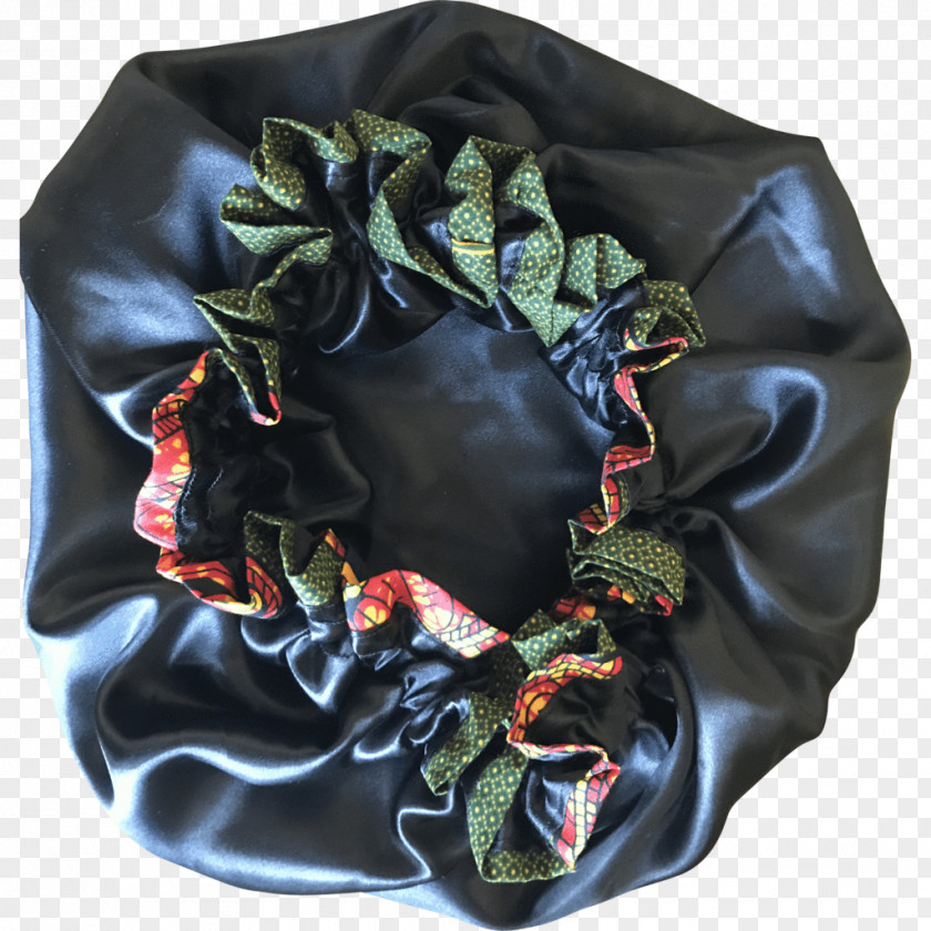Satin Kente Cloth Bonnet Textile Scarf PNG