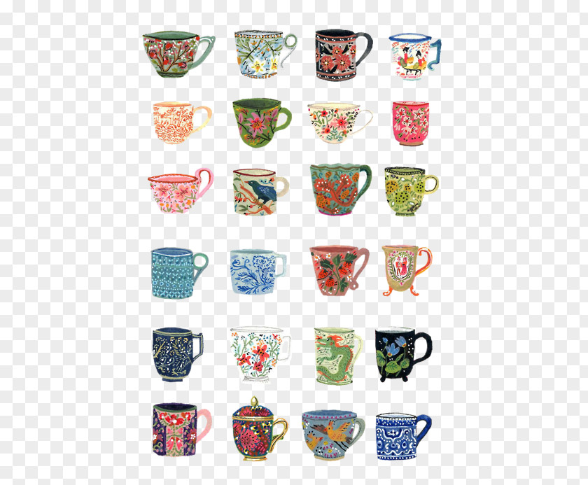 Tea Teapot Teacup Mug PNG