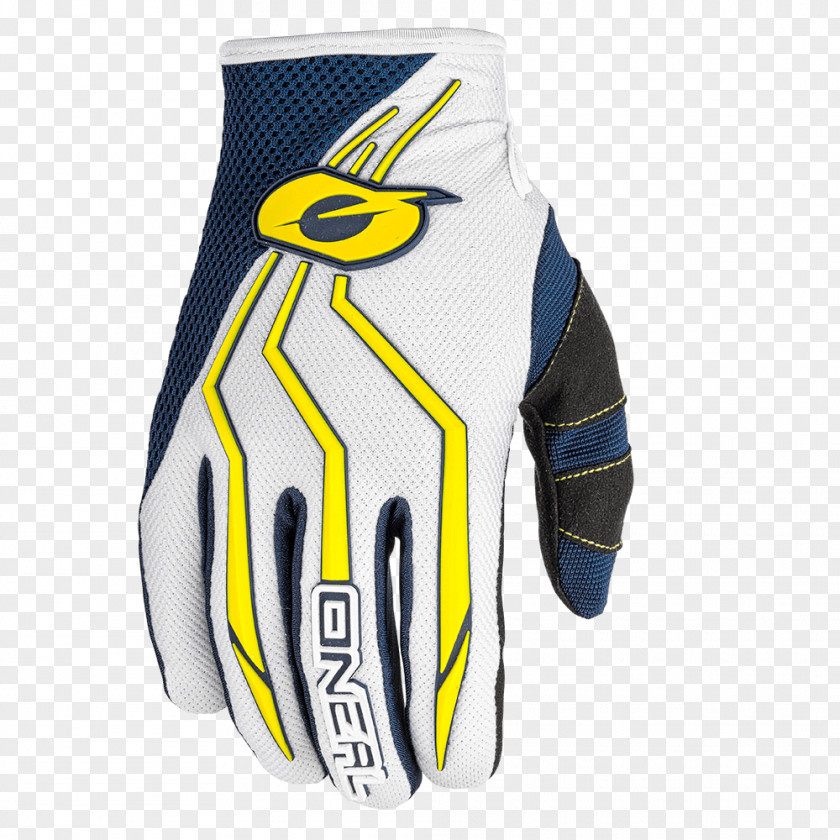 Blue Yellow Glove Clothing Jersey Guanti Da Motociclista PNG