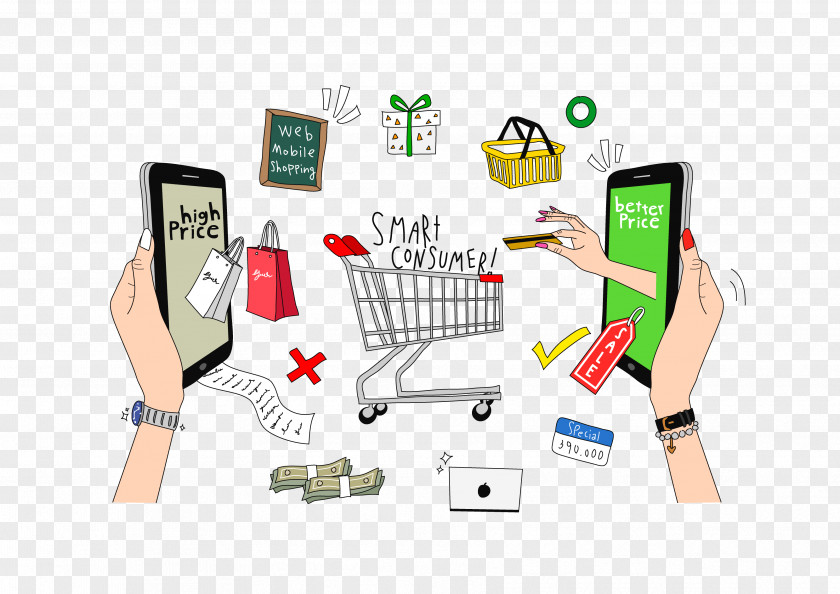 Consumer Goods Illustration Shopping Customer PNG