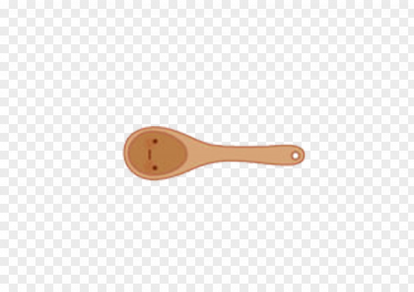 Hand-painted Wooden Spoon Teaspoon PNG